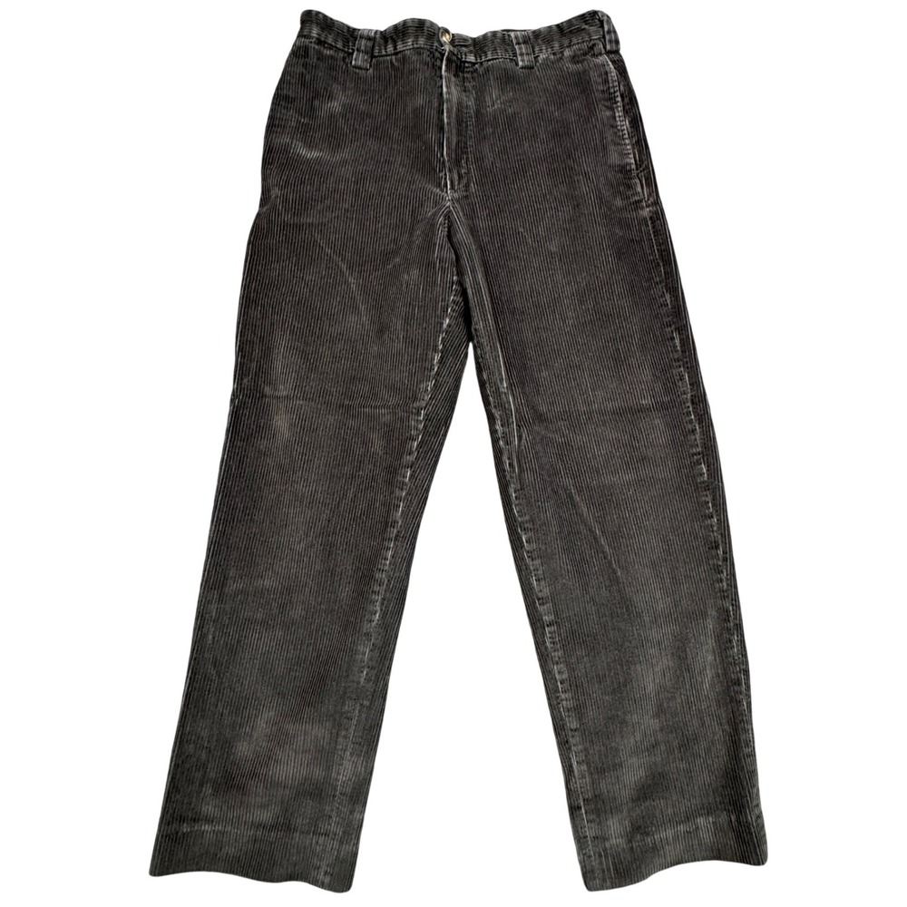 LL Bean Classic Fit Corduroy Pants Mens 32 Brown Straight‎ Leg Cotton